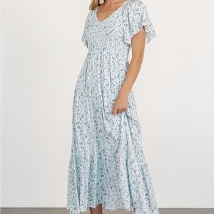 Baltic Born Light Blue Floral Maxi Dress